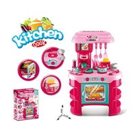 Dziecięca kuchnia Little Chef Baby Mix różowa 32 sztuk