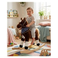 Konik na biegunach z melodią i apaszką Baby Mix Baron