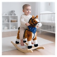 Konik na biegunach z melodią i apaszką Baby Mix Zeus