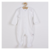 Niemowlęcy bawełniany pajac New Baby Practical biały chłopiec