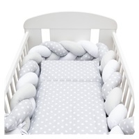 2-częściowy zestaw do łóżeczka New Baby 90/120 cm szary w kropki