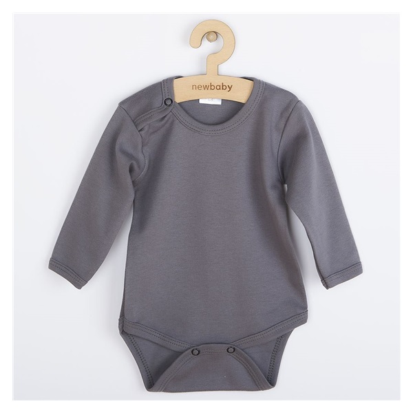 Niemowlęce body New Baby Classic II ciemno szare