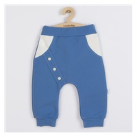 Niemowlęce bawełniane spodnie New Baby The Best niebieskie