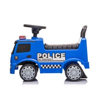 DRUGA JAKOŚĆ Dziecięcy jeździk z dźwiękiem Mercedes Baby Mix POLICE niebieski