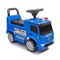 DRUGA JAKOŚĆ Dziecięcy jeździk z dźwiękiem Mercedes Baby Mix POLICE niebieski