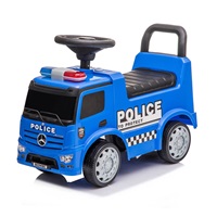 DRUGA JAKOŚĆ Dziecięcy jeździk z dźwiękiem Mercedes Baby Mix POLICE niebieski