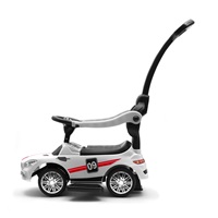 Dziecięcy jeździk z dźwiękiem i rączką Baby Mix RACER biały (uszkodzone opakowanie)