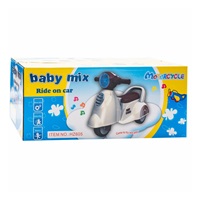 DRUGA JAKOŚĆ Dziecięcy jeździk z dźwiękiem Baby Mix Scooter biały