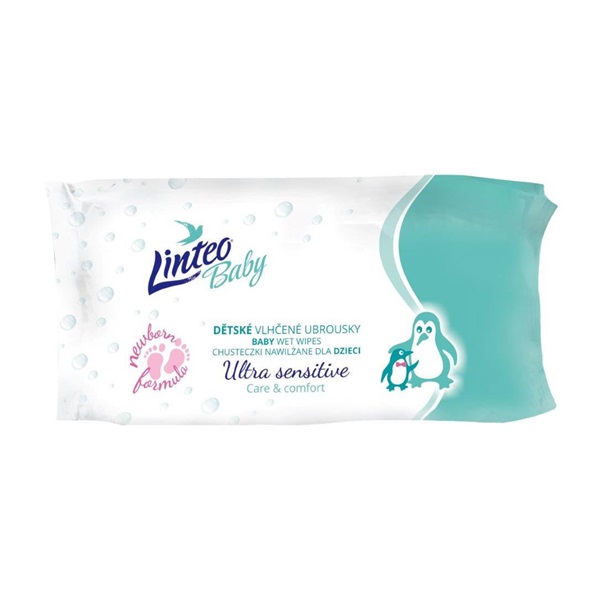 Dziecięce chusteczki nawilżane Linteo Baby Ultra Sensitive 64 szt