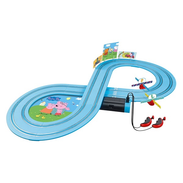 Samochodowy tor wyścigowy Carrera FIRST Peppa Pig - Kids GranPrix 2,4m