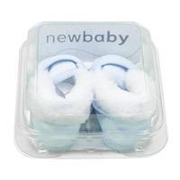 Paputki zimowe niemowlęce New Baby niebieskie 0-3 m