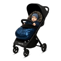Luksusowy śpiworek z futerkiem New Baby niebieski