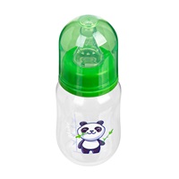 Butelka z obrazkiem Akuku 125 ml panda zielona