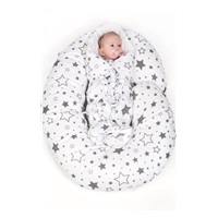 Poduszka do karmienia New Baby XL w kształcie C Zwierzątka biała