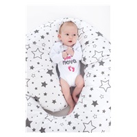 Poduszka do karmienia New Baby XL w kształcie C Zwierzątka biała