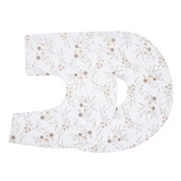 Poszewka na poduszkę do karmienia New Baby XL w kształcie C Kwiaty biała