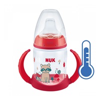 Butelka dla niemowląt do nauki NUK z kontrolą temperatury 150 ml czerwony