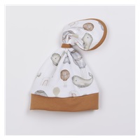 Niemowlęca bawełniana czapka-chustka Nicol Miki