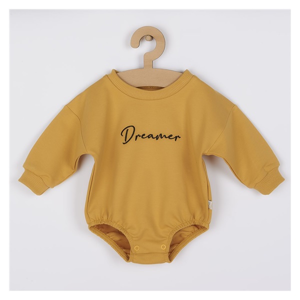 Niemowlęce body dresowe baggy Koala Dreamer mustardowy