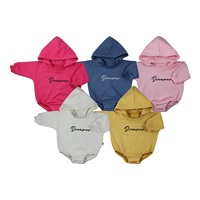 Niemowlęce body dresowe z kapturem baggy Koala Dreamer mustardowy