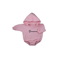 Niemowlęce body dresowe z kapturem baggy Koala Dreamer różowy