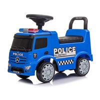 Dziecięcy jeździk z dźwiękiem Mercedes Milly Mally POLICE niebieski