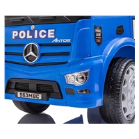 Dziecięcy jeździk z dźwiękiem Mercedes Milly Mally POLICE niebieski