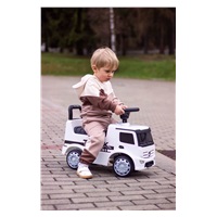 Dziecięcy jeździk z dźwiękiem Mercedes Milly Mally POLICE niebieski