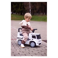 Dziecięcy jeździk z dźwiękiem Mercedes Milly Mally POLICE niebieski