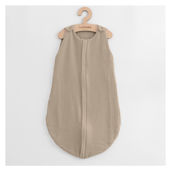 Śpiworek muślinowy dla niemowląt New Baby beżowy