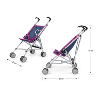 Wózek dla lalek Milly Mally Julia Prestige Navy