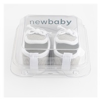 Paputki mokasyny niemowlęce New Baby szary 0-3 m