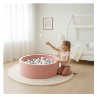 Dziecięcy suchy basen z piłkami New Baby różowy