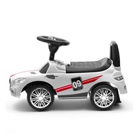 DRUGA JAKOŚĆ Dziecięcy jeździk z dźwiękiem Baby Mix RACER biały