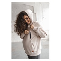 Bluza ciążowa i do karmienia Motherhood oversize milk & love beżowy
