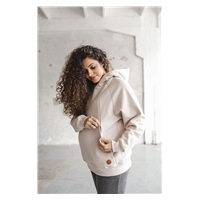 Bluza ciążowa i do karmienia Motherhood oversize milk & love beżowy