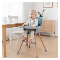 Krzesełko do karmienia Baby Mix Freja wooden dusty green