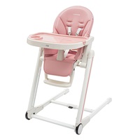 Krzesełko do karmienia Muka NEW BABY dusty pink