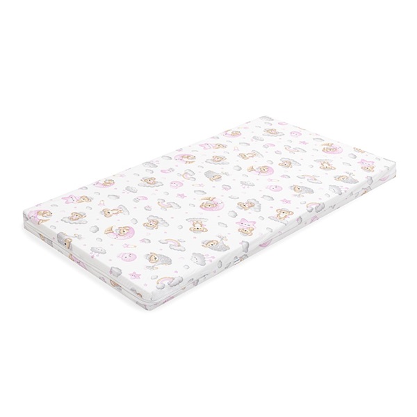 Dziecięcy piankowy materac New Baby STANDARD 120x60x6 cm koala różowy