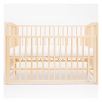 Łóżeczko dla dzieci New Baby LILLY z opuszczalnym bokiem naturalne