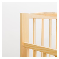 Łóżeczko dla dzieci New Baby LILLY z opuszczalnym bokiem naturalne