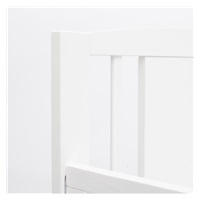 Łóżeczko dla dzieci New Baby POLLY Zebra z opuszczalnym bokiem białe