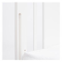 Łóżeczko dla dzieci New Baby POLLY Zebra z opuszczalnym bokiem białe