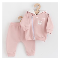 Niemowlęce spodnie dresowe i bluza New Baby Animals Bear old pink