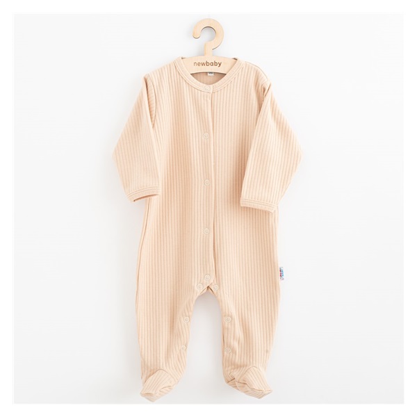 Niemowlęcy bawełniany pajac New Baby Practical beżowy