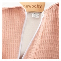 Muślinowy kombinezon z kapturem dla niemowląt New Baby Comfort clothes różowy