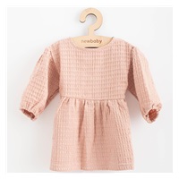 Sukienka muślinowa dla niemowląt New Baby Comfort clothes różowy