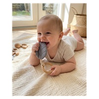 Gryzak dla dzieci New Baby Leaf grey