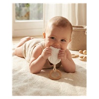 Gryzak dla dzieci New Baby Leaf white