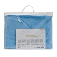 Okrycie kąpielowe frotte z kapturkiem New Baby Comfortably 80x80 cm blue